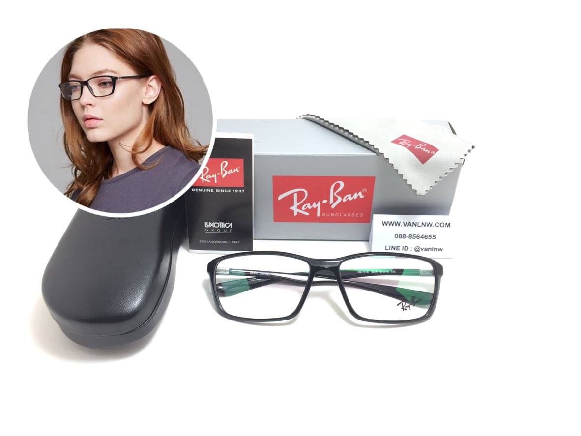 แว่นสายตา Rayban RB7018 5206 57-16 145 <ดำเงา>