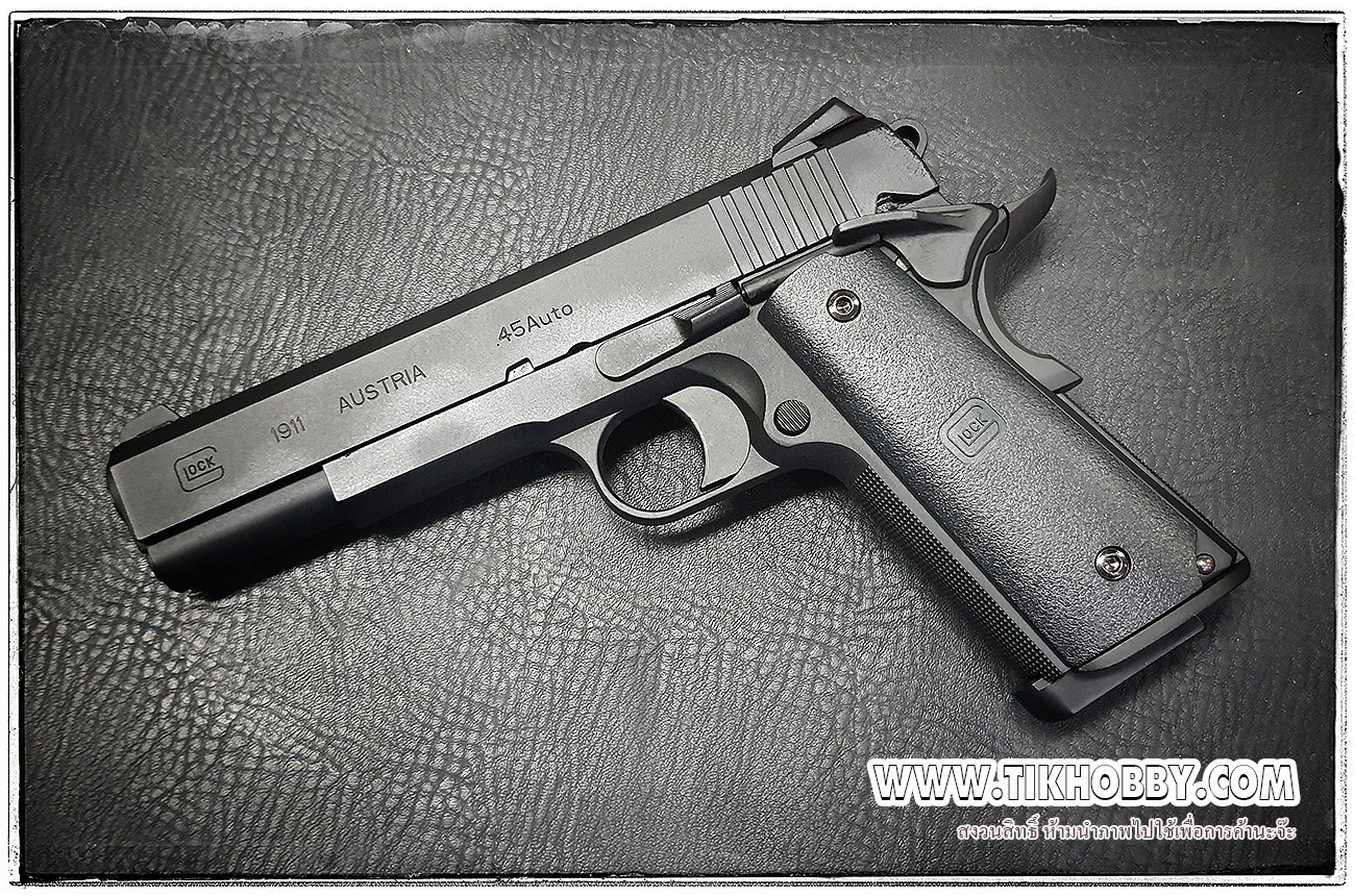 ปืนBB R26 สีดำ Glock1911 + กล่องพลาสติก จากค่าย Army