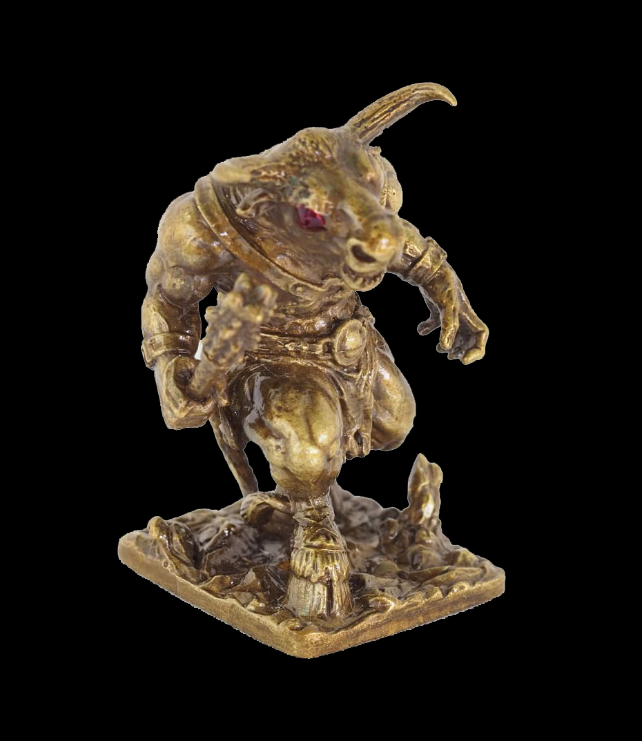 มหิงสา-พยนต์ รุ่นพิทักษ์รักษา เนื้อระฆังซาติน ฝังพลอย หลวงพ่อเงิน วัดบ้านอ้อ อ.โนนไทย จ.นครราชสีมา