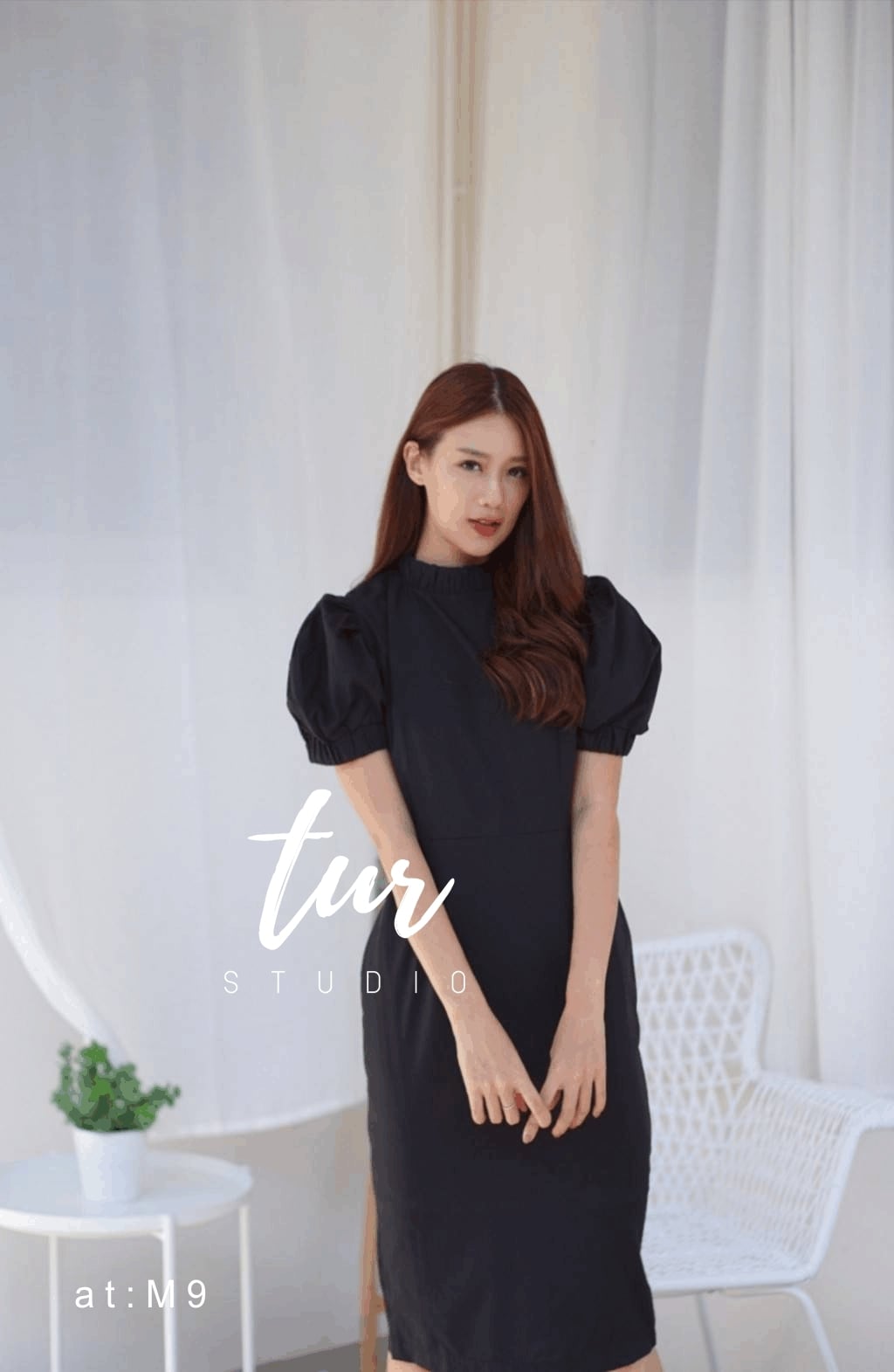 เดรสสีดำ เดรสทรงเรียบหรูดูดี ฟรีไซส์