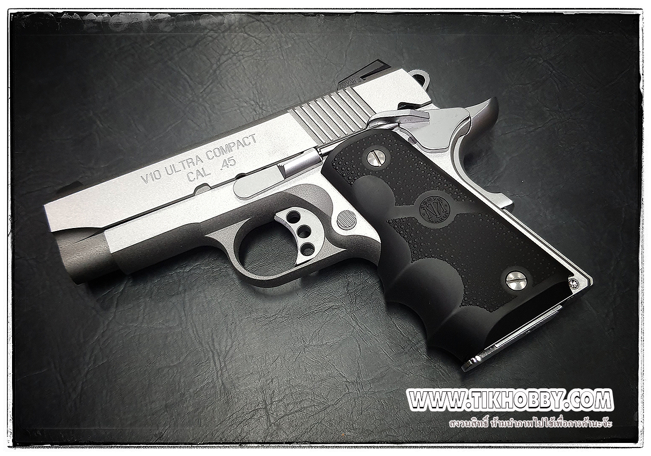 V10 ULTRA Compact Silver จากญี่ปุ่นแท้ Tokyo Marui ระบบเซมิ สไลด์พลาสติก
