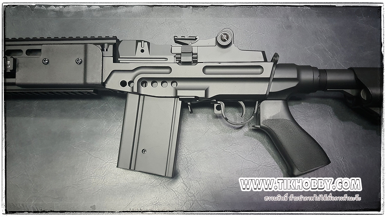 ปืนอัดลม ระบบไฟฟ้า รุ่น M14 EBR หน้าสั้น Cyma032EBR สีดำ ท้ายเครน