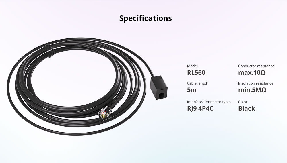 RL560 5M Sensor Extension Cable