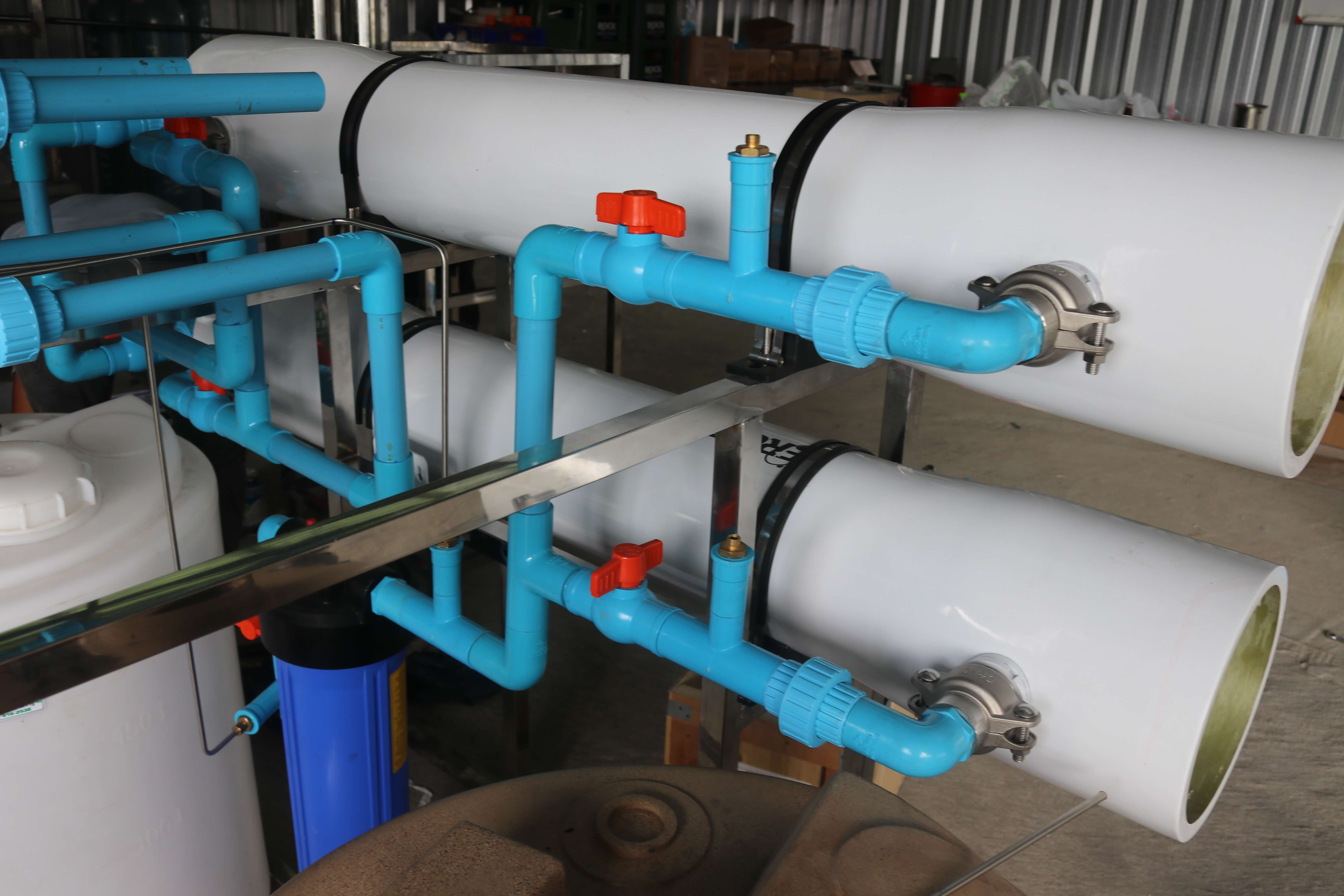 เครื่องล้างไส้กรองเมมเบรน RO ขนาด 8040 (8 นิ้ว x 40 นิ้ว)