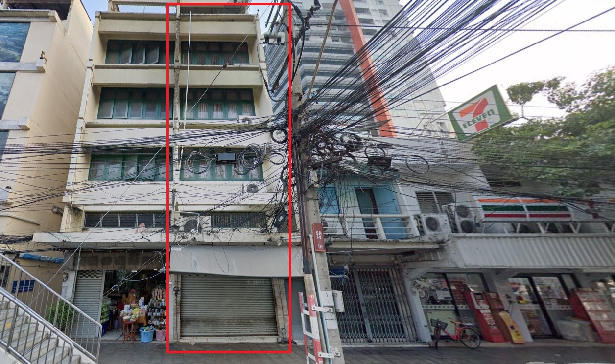 ให้เช่าอาคารพาณิชย์ 4 ชั้น-ครึ่ง ริมถนนอำนวยสงคราม (รหัสทรัพย์ D5)