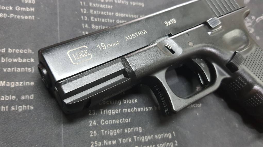 (มือ2) ปืนสั้น Glock19 Gen4 สีดำ Bell