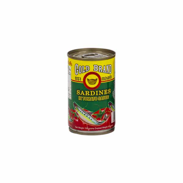 Caned fish Sardines size 155 g - Gold brand