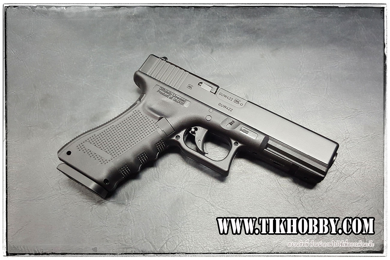 ปืนอัดลม (ปืนระบบแก๊สCo2) รุ่น Glock 22 ของ Umarex ไม่โบลว์แบ็ค มาร์คกิ้งครบลิขสิทธิ์ Glock