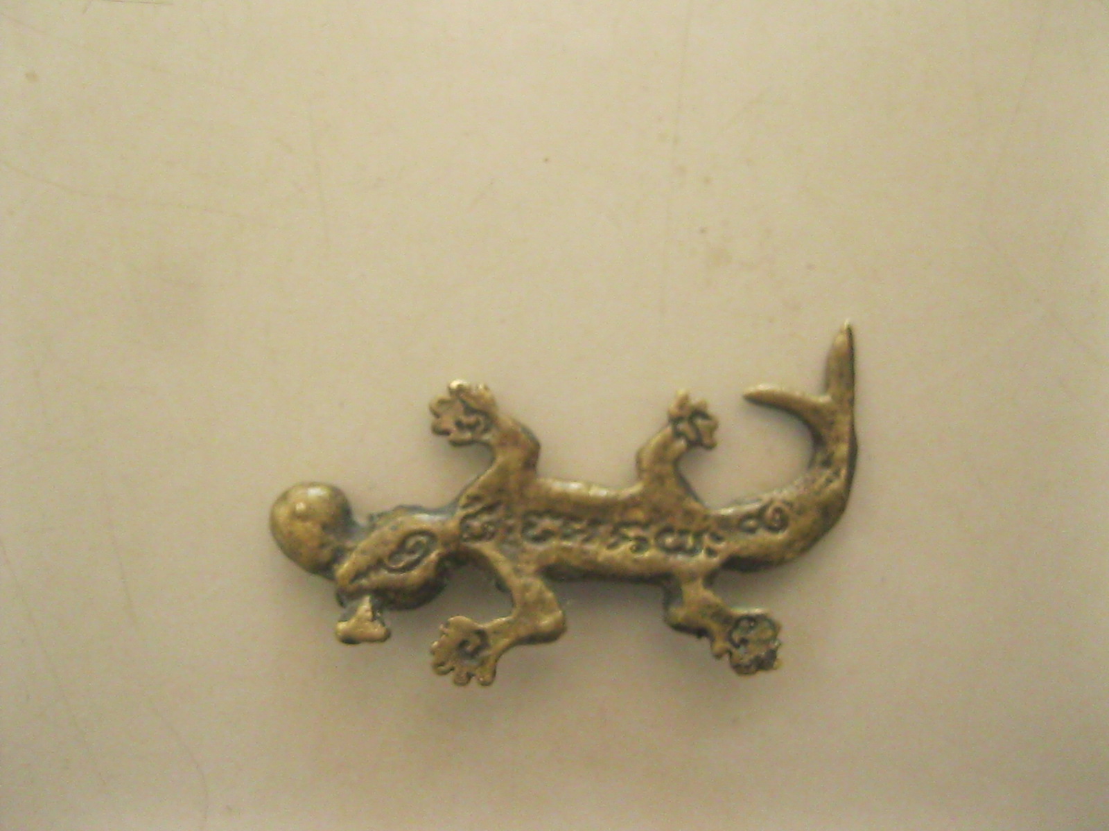 จิ้งจกเรียกทรัพย์ เนื้อทองเหลือง (รหัส2011)