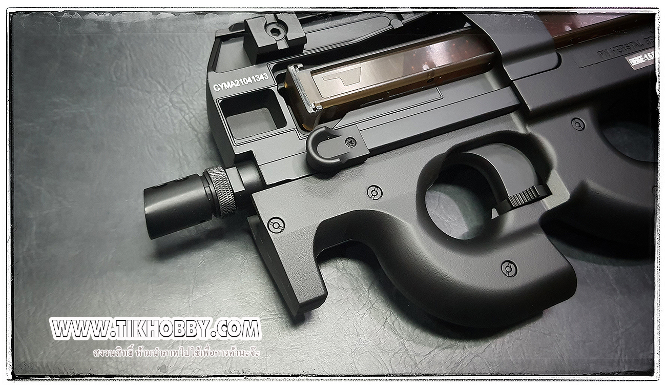 ปืนอัดลมไฟฟ้า P90 Fully licensed จาก Cyma (CM060)