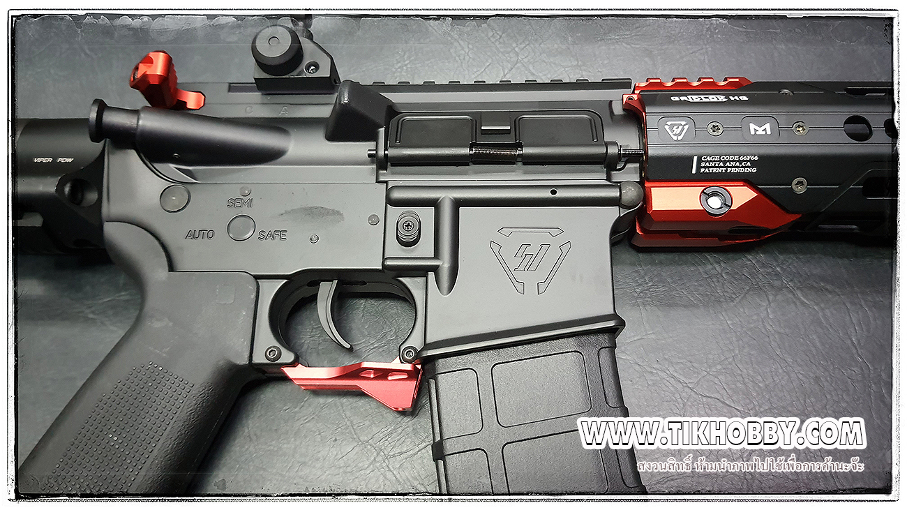 E&C 337 S2 RED ปืนอัดลมไฟฟ้า จาก E&C Stirke Industries -GRIDLOK 8.5"