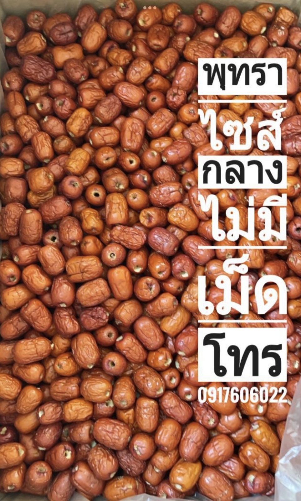 พุทราจีน พุทราจีนแห้ง พุทราจีนอบแห้ง พุทราอบแห้ง ขายส่งพุทราจีน อั่งจ๊อ พุทราจีนราคาส่ง 红枣