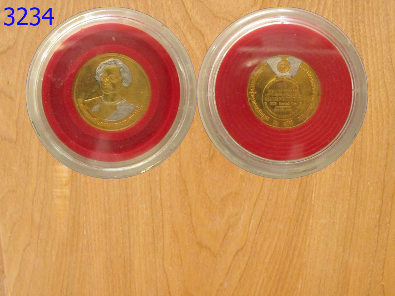 เหรียญ2บาทสมเด็จย่าสุขภาพดีถ้วนหน้าเนื้อทองปี2533 (3234)