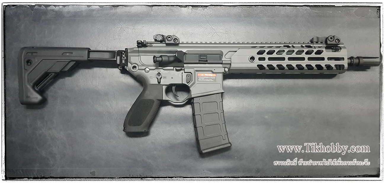 E&C AF-S001-1 9.5" BK-Gray-Fde S2 ปืนอัดลมไฟฟ้า SIG MCX SBR