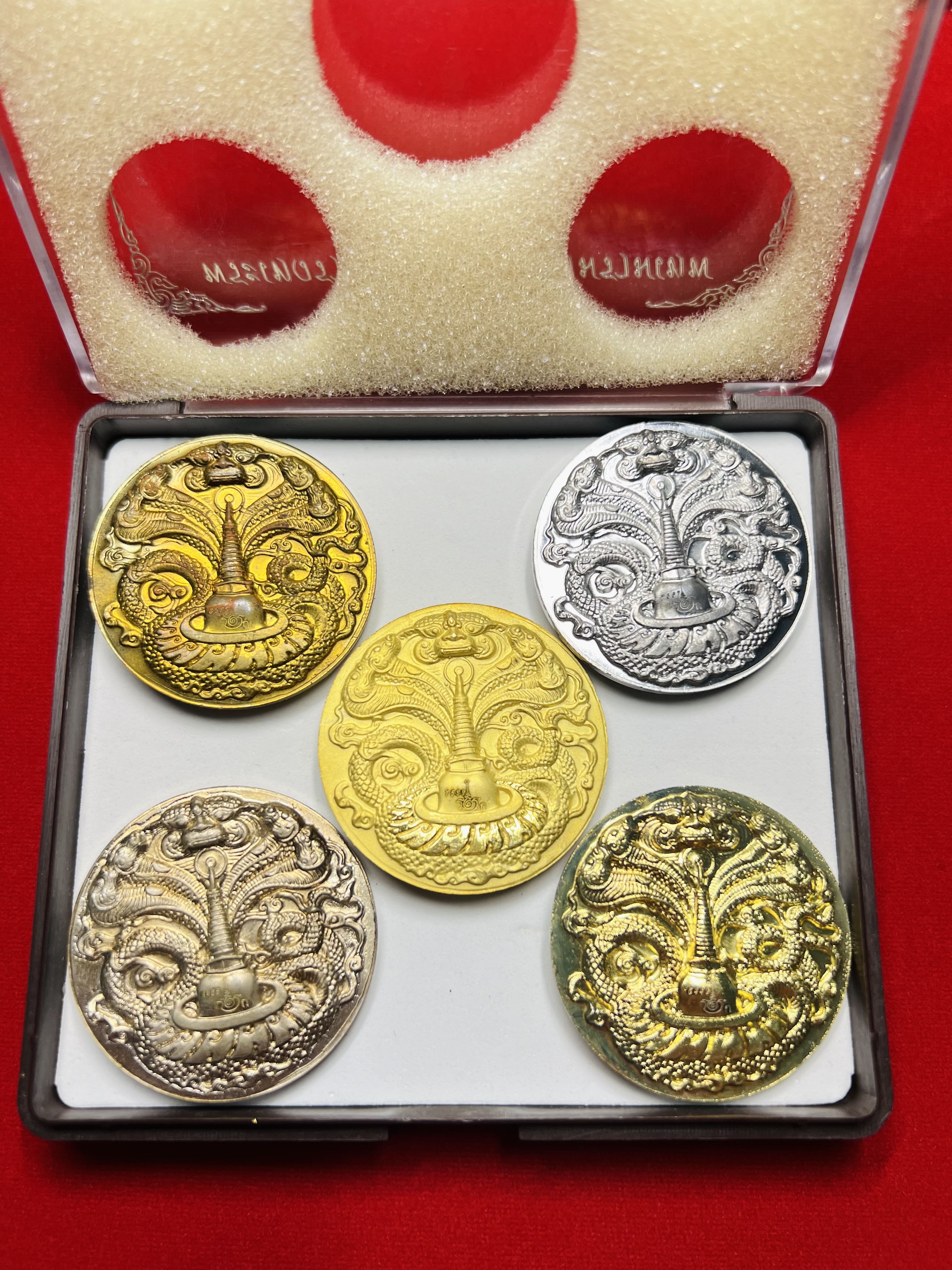 จตุคาม รามเทพ ชุดกรรมการ5เหรียญ ขนาด 3.9 ซม