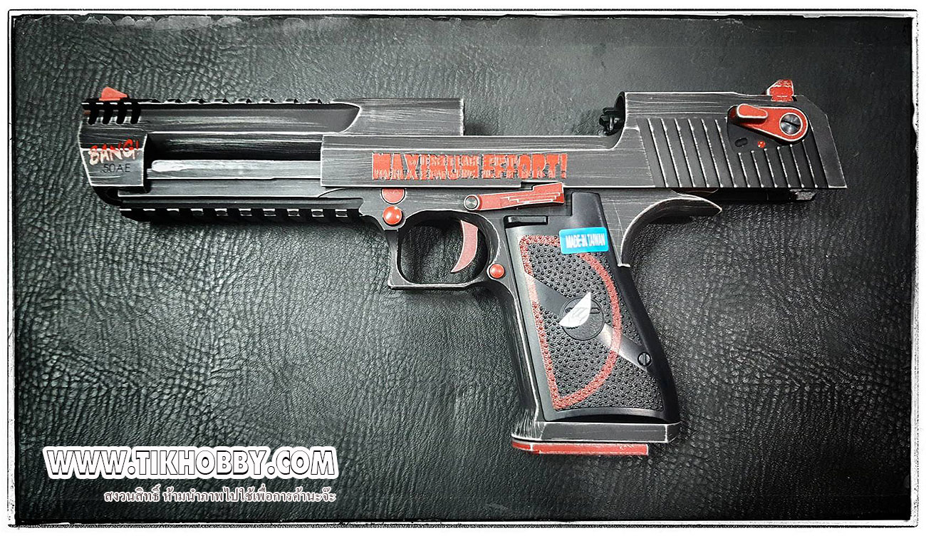 Dead Pool ปืนสั้นระบบแก๊สโบลว์แบล็ค รุ่น Desert Eagle จาก Cyber Gun สีดำ ระบบแก๊สทั่วไป