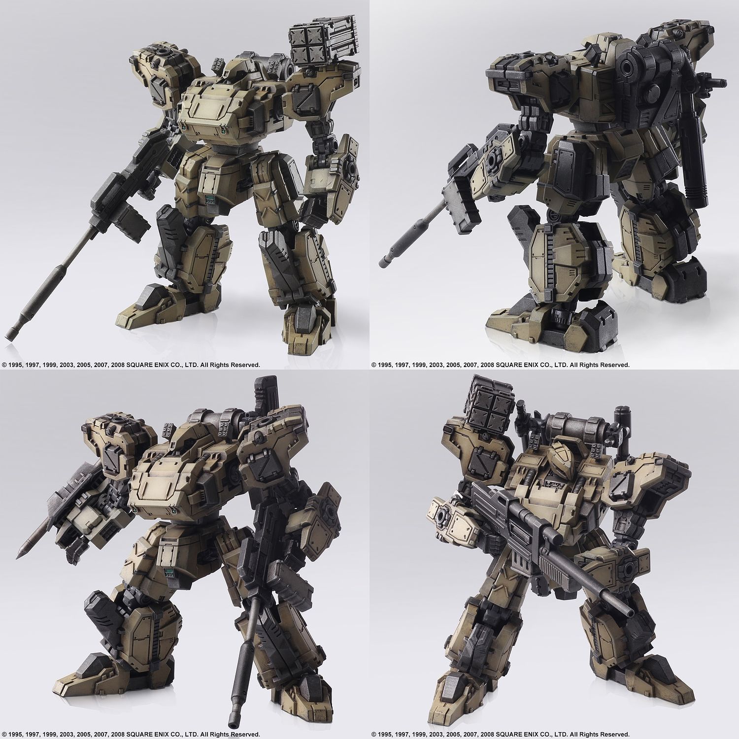 FRONT MISSION 2ST WANDER ARTS (หุ่น4รุ่น) ZENITH URBAN CAMO VER (ยกบ๊อกซ์) ประกอบและทำสีเอง