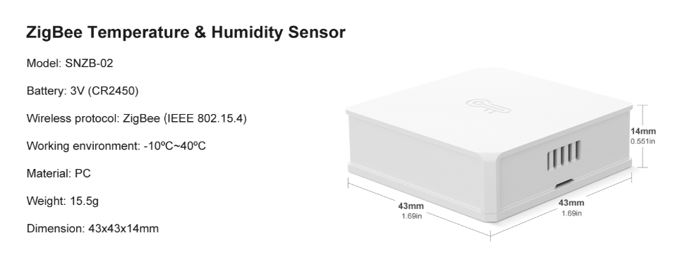 Zigbee Temperature and Humidity