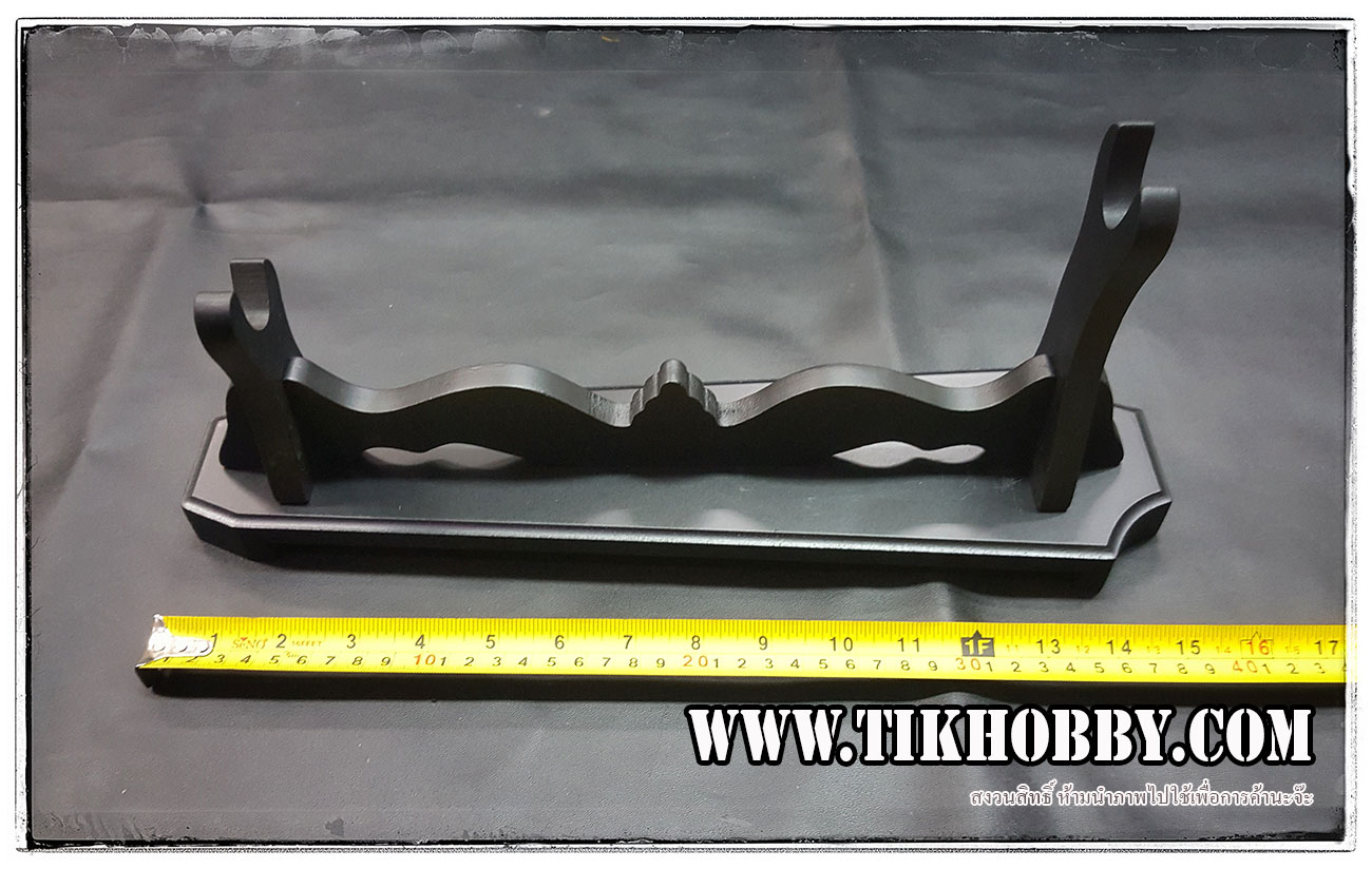 ขาตั้งดาบซามูไร แบบตั้งพื้น 30องศา 1 ชั้น สีดำ เกรดดี