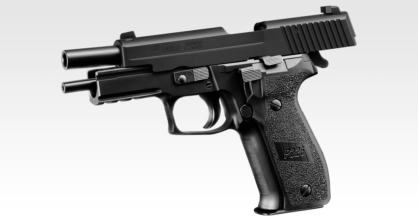 SIG SAUER P226 Rail สีดำ จากญี่ปุ่นแท้ Tokyo Marui ระบบเซมิ สไลด์พลาสติก