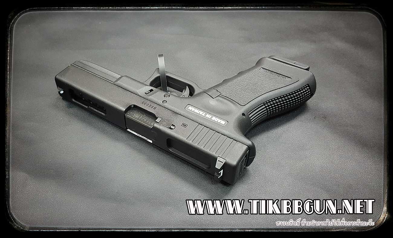 ปืนอัดลม(ปืนระบบแก๊ส) รุ่น Glock 18 ของ SAA (VFC) สไลด์เหล็ก มาร์คกิ้งครบ