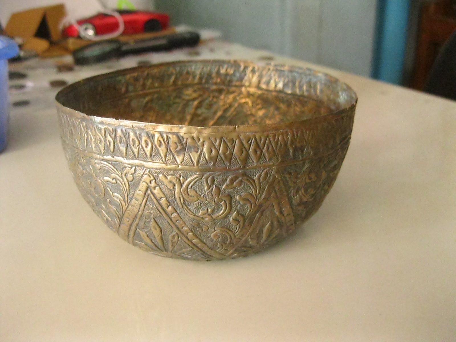 ขันทองเหลือง ลายไทย (4132)