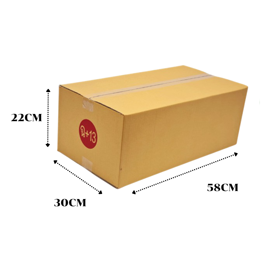 กล่องพัสดุ ฉ+13 ขนาด 22x30x38ซม.1มัด10ใบ