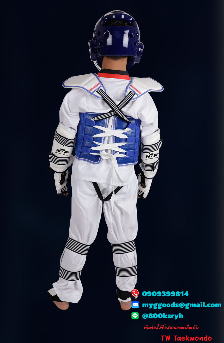 ชุดเกราะอุปกรณ์ป้องกันเทควันโด WORLD ทั้งชุด