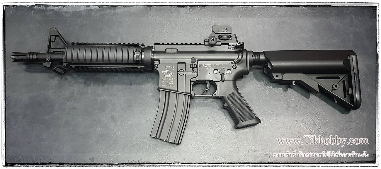 ปืนไฟฟ้ารุ่น M4CQB บอดี้เหล็ก จาก Double Bell DB039 (ไม่รวมแบต)