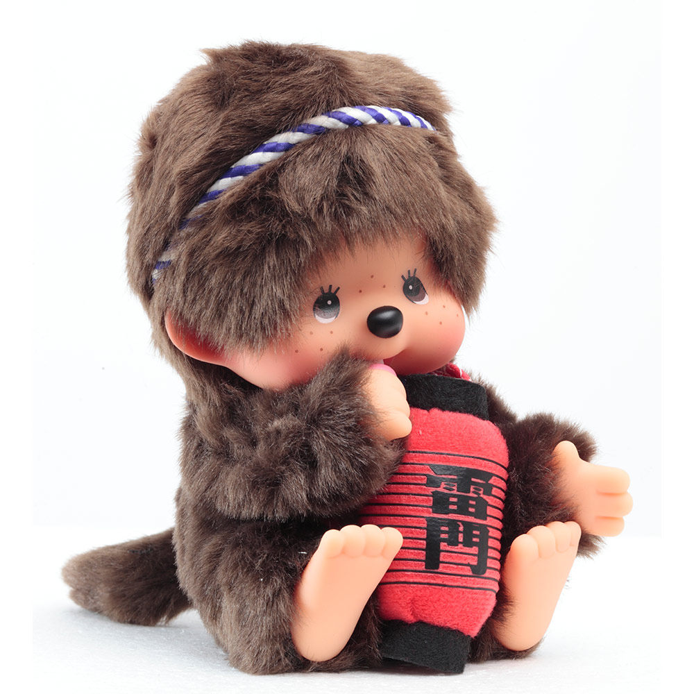 [พร้อมส่ง] ตุ๊กตา ม่อนชิชิ โคมแดง วัดอาซากุสะ Size S สูง 16 cm Monchhichi Asakusa Kaminarimon ม่อนชิชิคุง