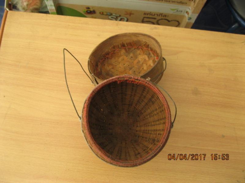 กล่องข้าวไม่สาน โบราณ (4523)