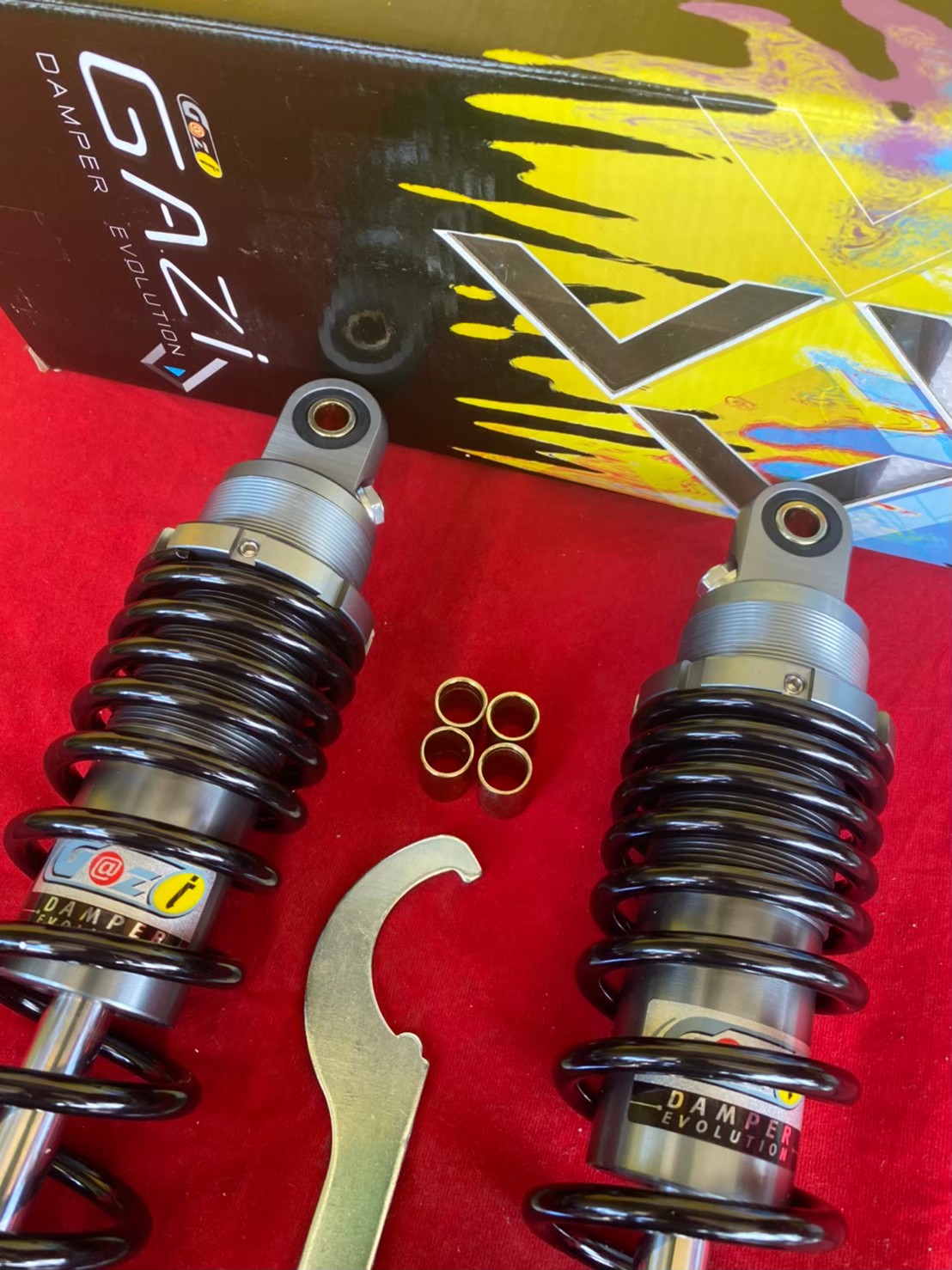 โช้คหลังแก๊สแท้แบรนด์ GAZI SUPREME RX WAVE / DREAM สีดำ สีแดง สูง320มิล งานแท้ 💯% พร้อมส่ง คุณภาพดี ปรับรีบราวซ์ได้ ปรับRebound ได้จริง ทนทาน แข็งแรง