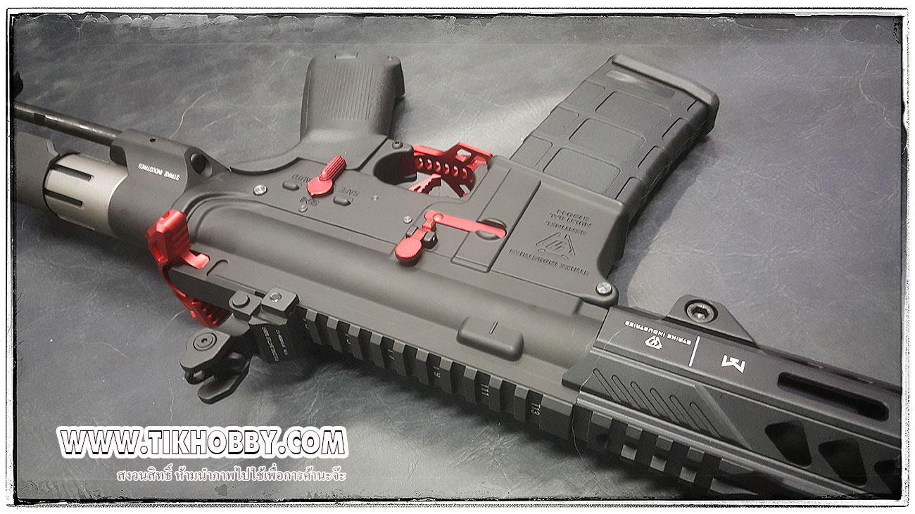 ปืนอัดลม ไฟฟ้า จาก E&C รุ่น 333 RED สีดำ GEN2 มีชุดแต่งติดมาเลย