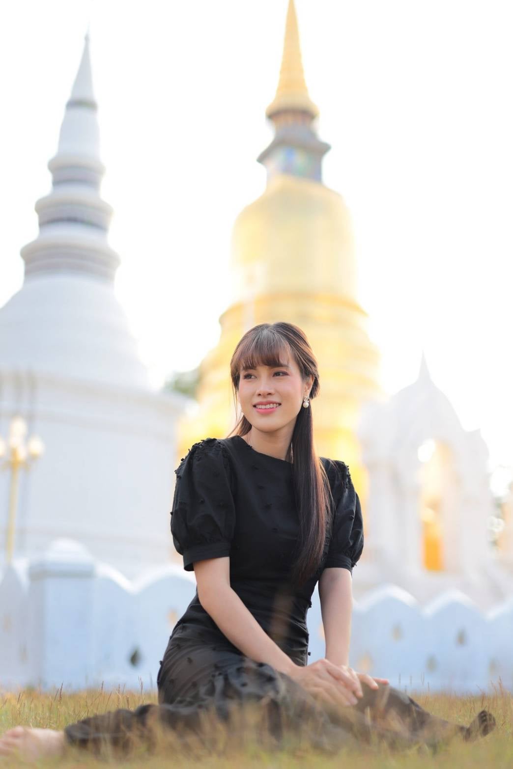 ชุดดำ เดรสสีดำ maxi dressผ้าคอตต้อนฉลุ ผ้าลูกไม้ m-2xl