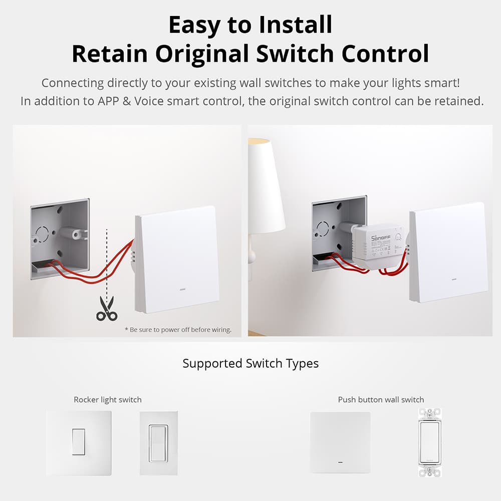 SONOFF ZBMINI-L1 No Neutral Wire Required
