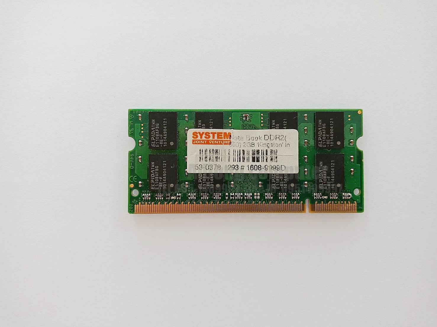 แรมโน๊ตบุ๊ค DDR2/2GB บัส 800 Kington