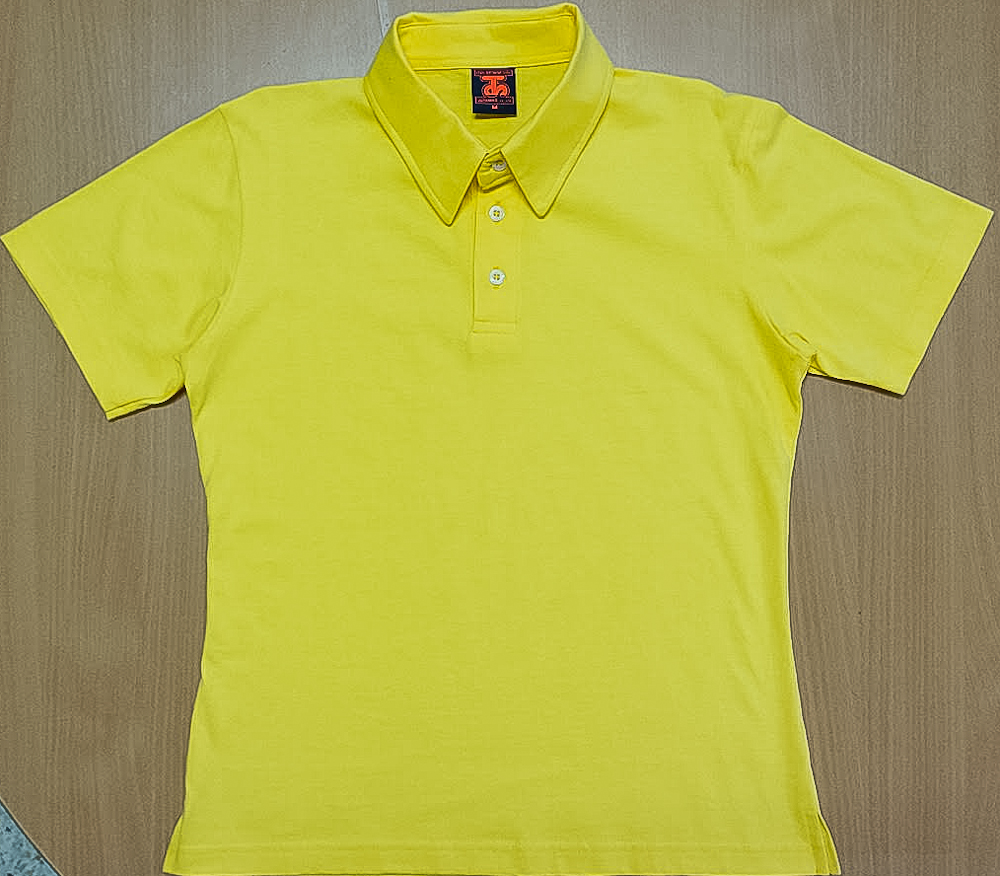 Polo Shirt Cotton 100% สีเหลือง ผู้หญิง