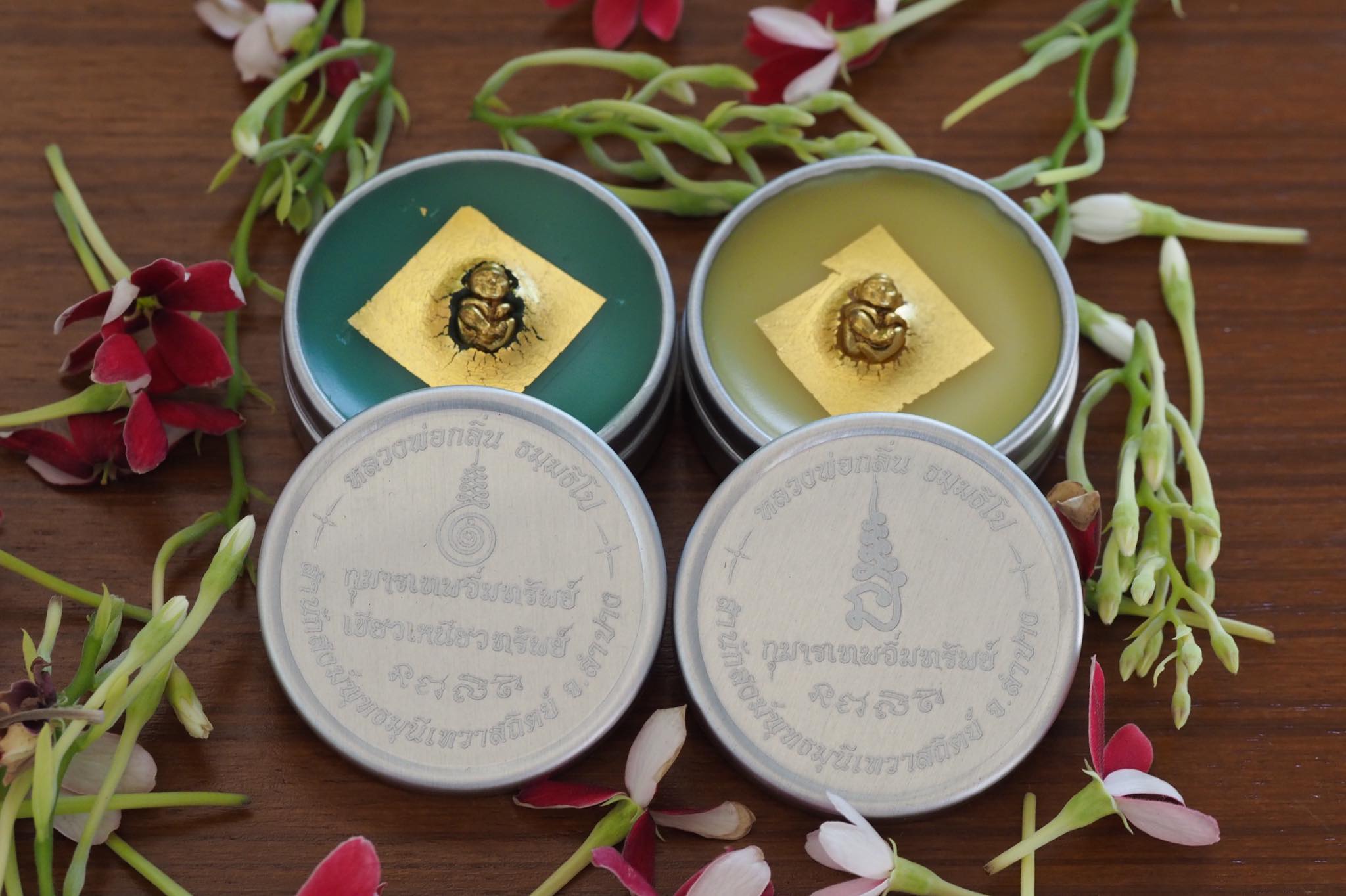 สีผึ้งอิ่มทรัพย์เขียวเหนี่ยวทรัพย์ หลวงพ่อกลิ่น ธัมมธีโป จ.ลำปาง