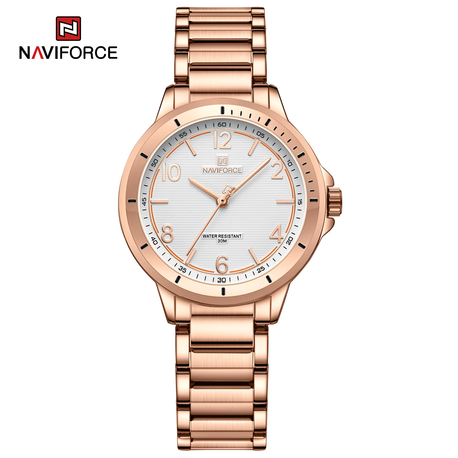 นาฬิกา Naviforce รุ่น NF5021 RG WHI ของแท้ รับประกันศูนย์ 1 ปี ส่งพร้อมกล่อง และใบรับประกันศูนย์ ราคาถูกที่สุด