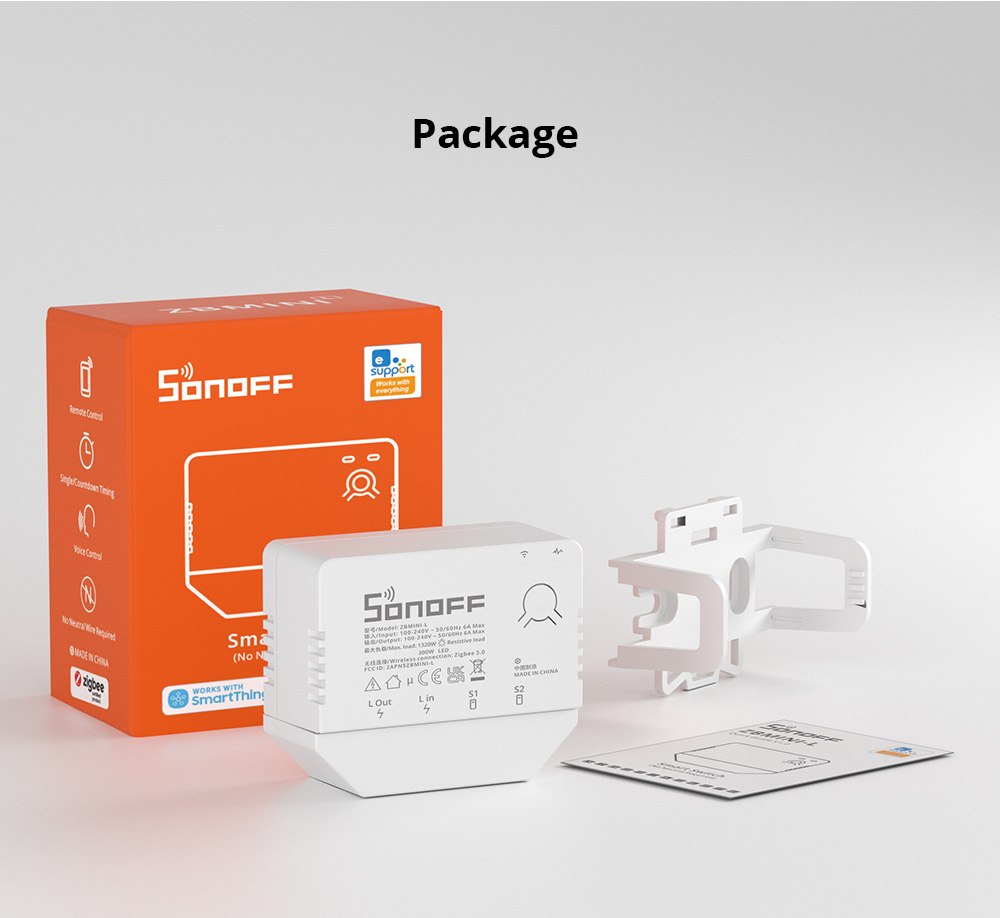 SONOFF ZBMINI-L1 No Neutral Wire Required