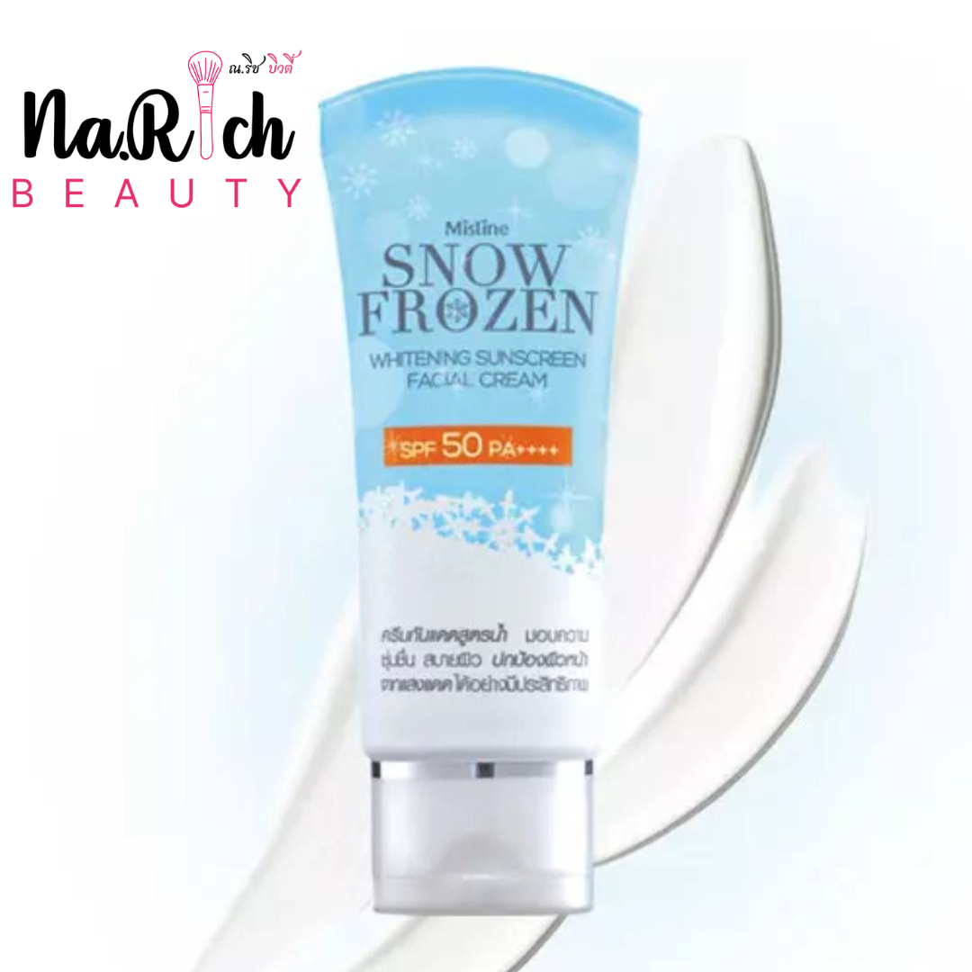 Mistine Snow Frozen Whitening Suncreen Facial Cream SPF 50 PA++++ 30 ml.