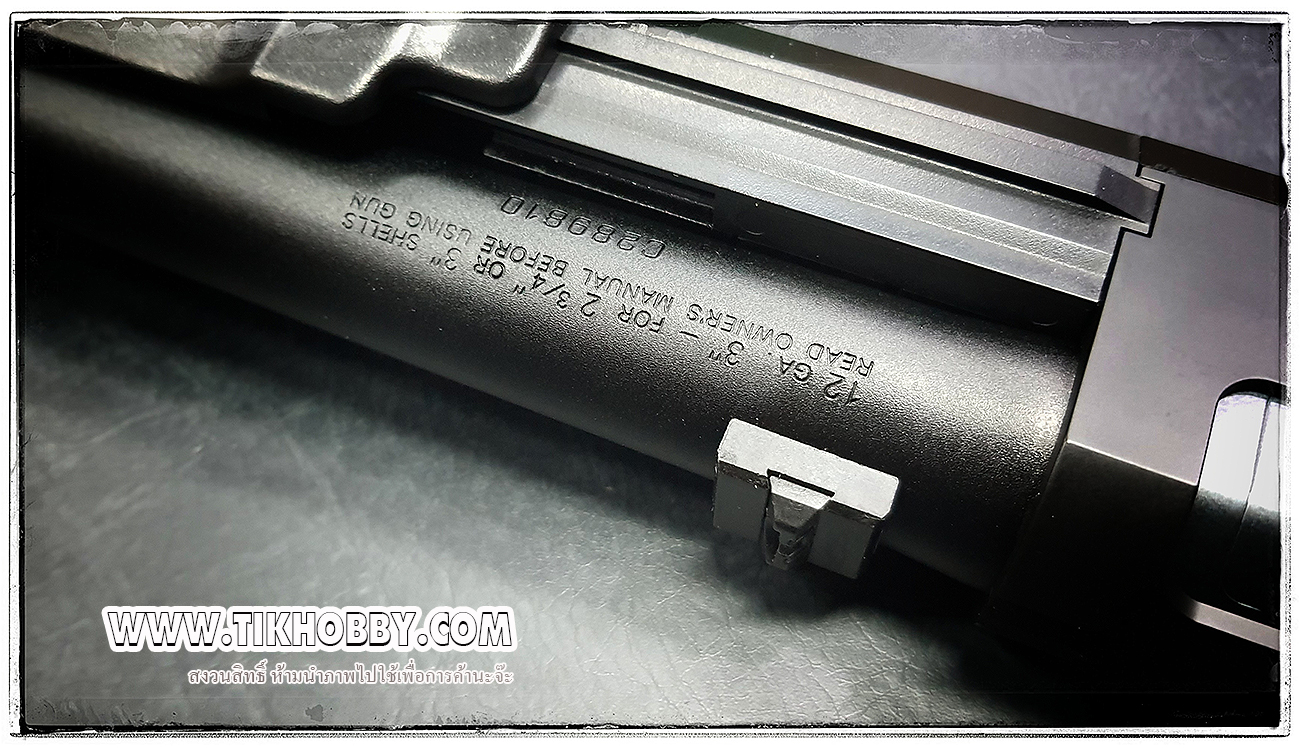 ปืนลูกซอง ปืนอัดลมชักสปริง M3 Super90 Pump Action Shotgun ลำกล้องยาว สีดำ งาน Tokyo Marui