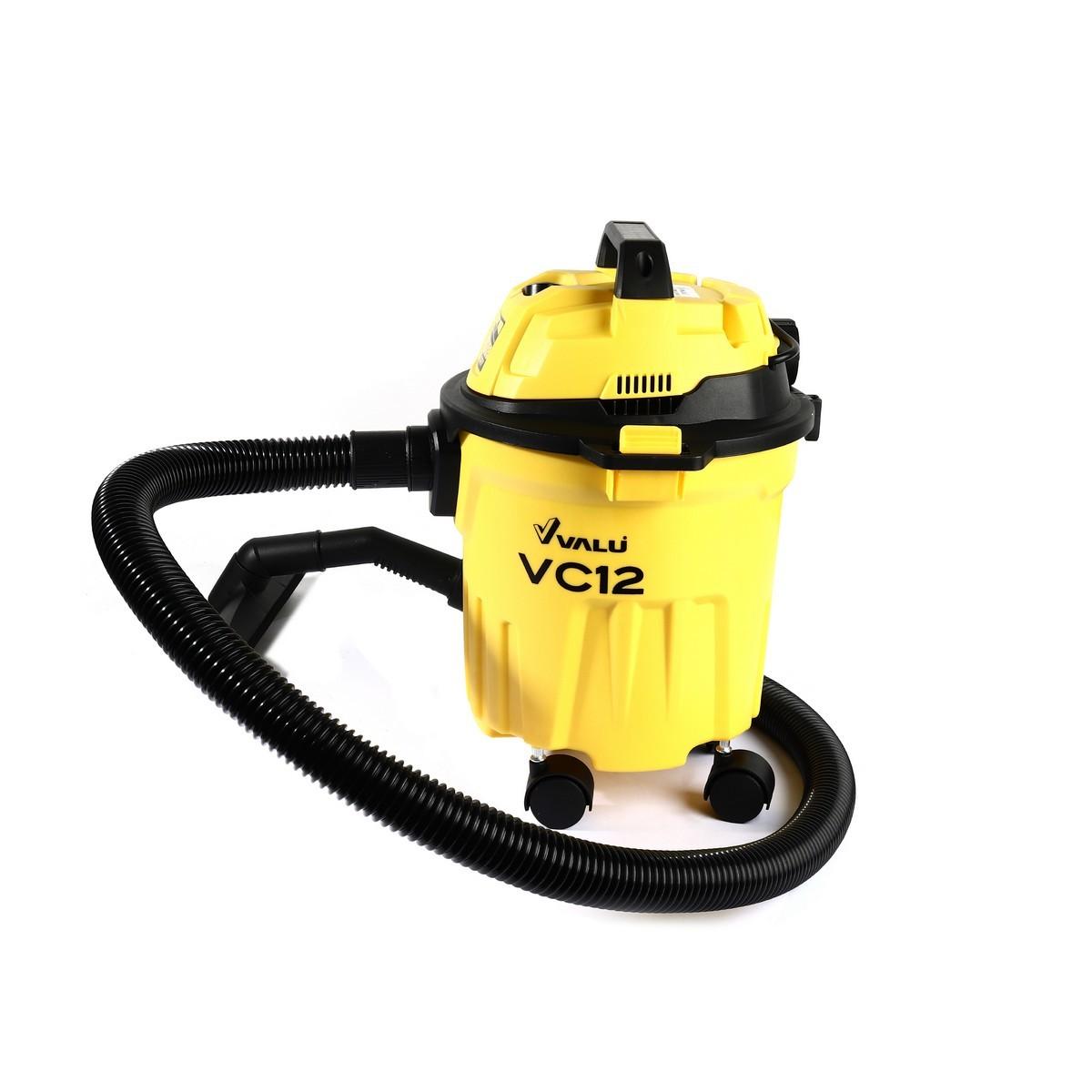 VALU เครื่องดูดฝุ่นน้ำ-แห้ง ความจุ 12 ลิตร รุ่น VC12 กำลังมอเตอร์ 1,200 วัตต์ เครื่องมีฟังก์ชั่นสำหรับเป่าลม