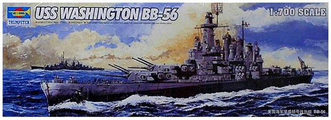 เรือรบ USS Washington BB-56 (1/700) Trumpeter (Trum 05785)