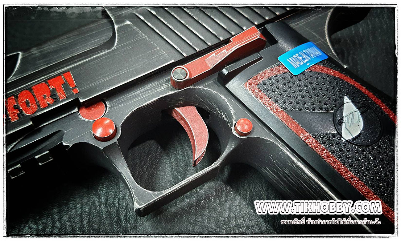Dead Pool ปืนสั้นระบบแก๊สโบลว์แบล็ค รุ่น Desert Eagle จาก Cyber Gun สีดำ ระบบแก๊สทั่วไป