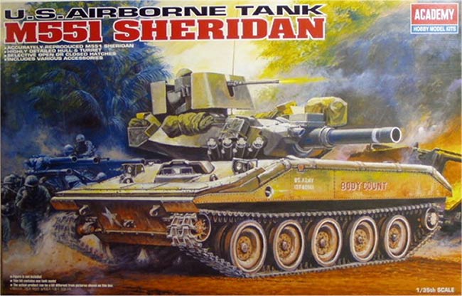 รถถัง M551 SHERIDAN 1/35 Academe (AC13208 )