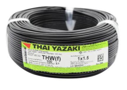 สายไฟ IEC01 THW #1.5 Thai Yazaki