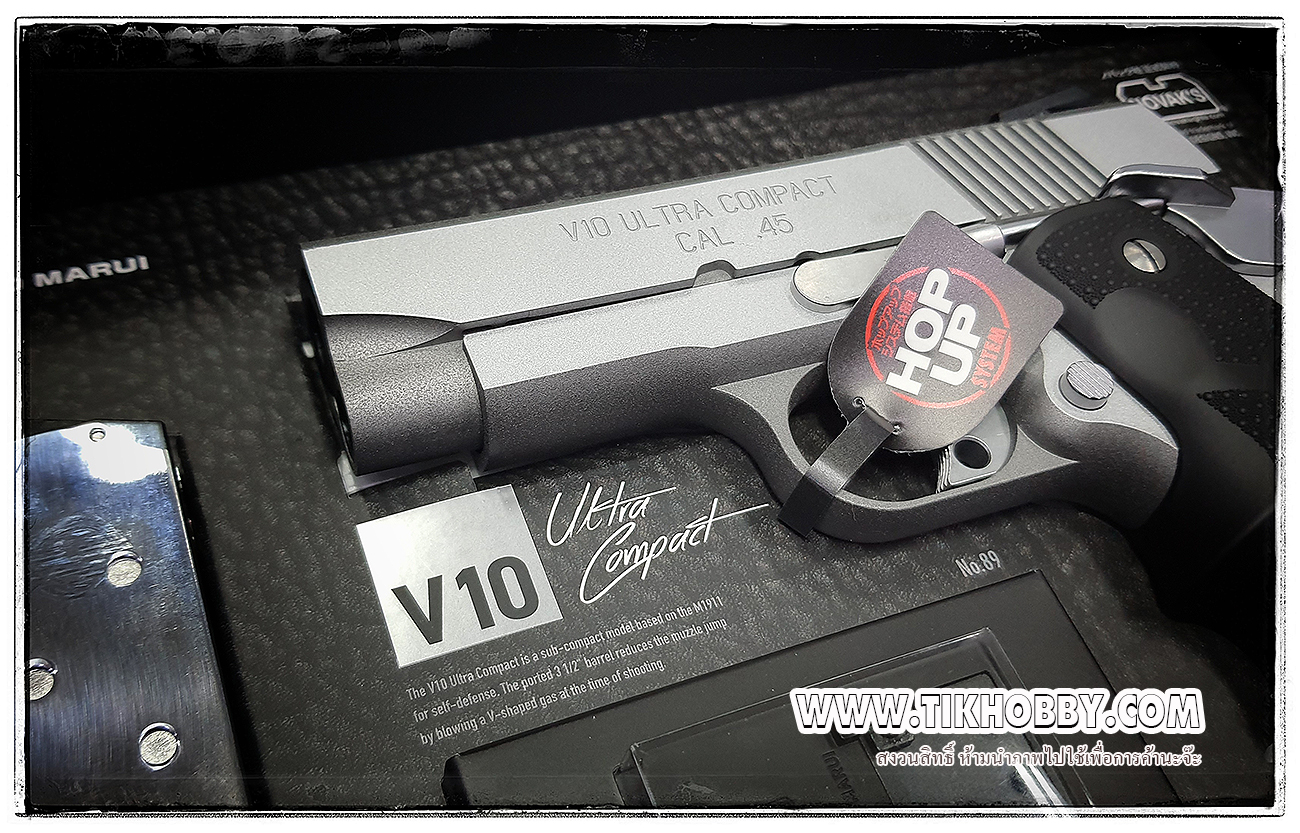 V10 ULTRA Compact Silver จากญี่ปุ่นแท้ Tokyo Marui ระบบเซมิ สไลด์พลาสติก