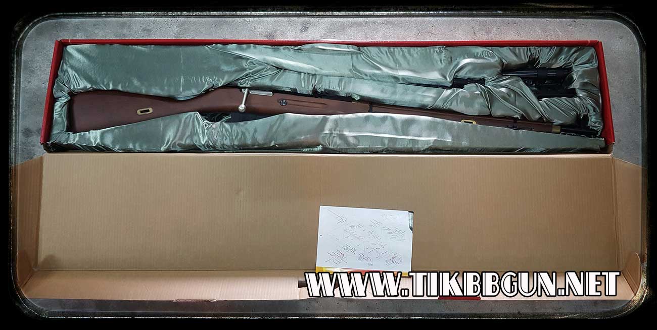 ปืนอัดลมเบา ระบบแก๊ส แบบชักยิงทีล่ะนัด Mosin Nagant Sniper (Gas Version)