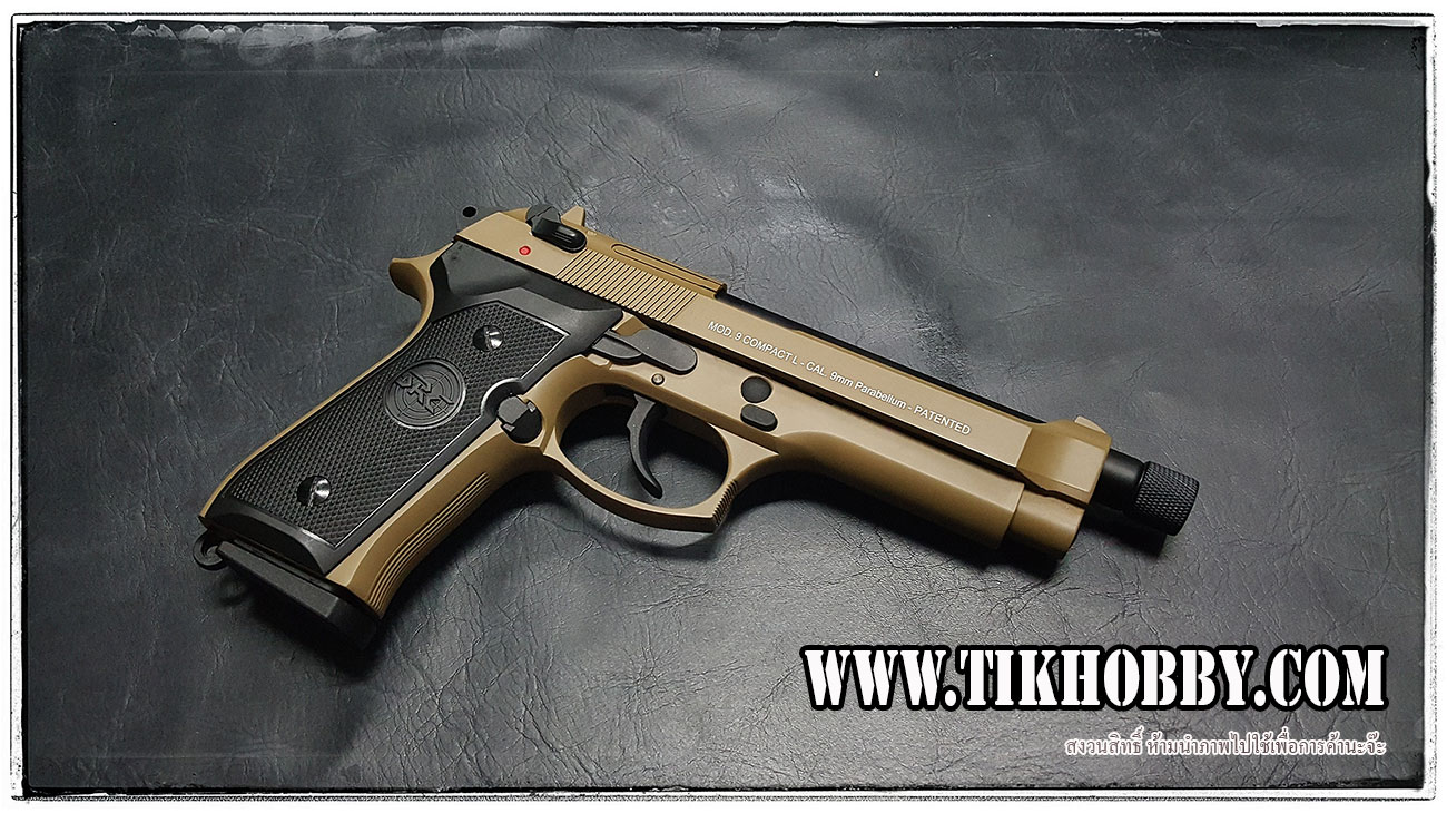 ปืนสั้นระบบแก๊สโบลว์แบล็ค รุ่น M92 สี OD จาก SRC